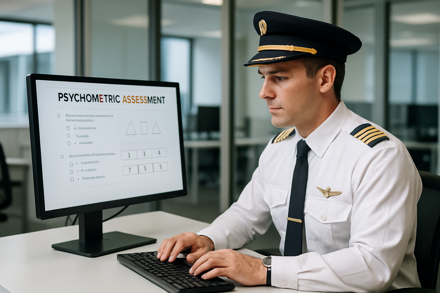 Abstract data visualisation representing aptitude testing